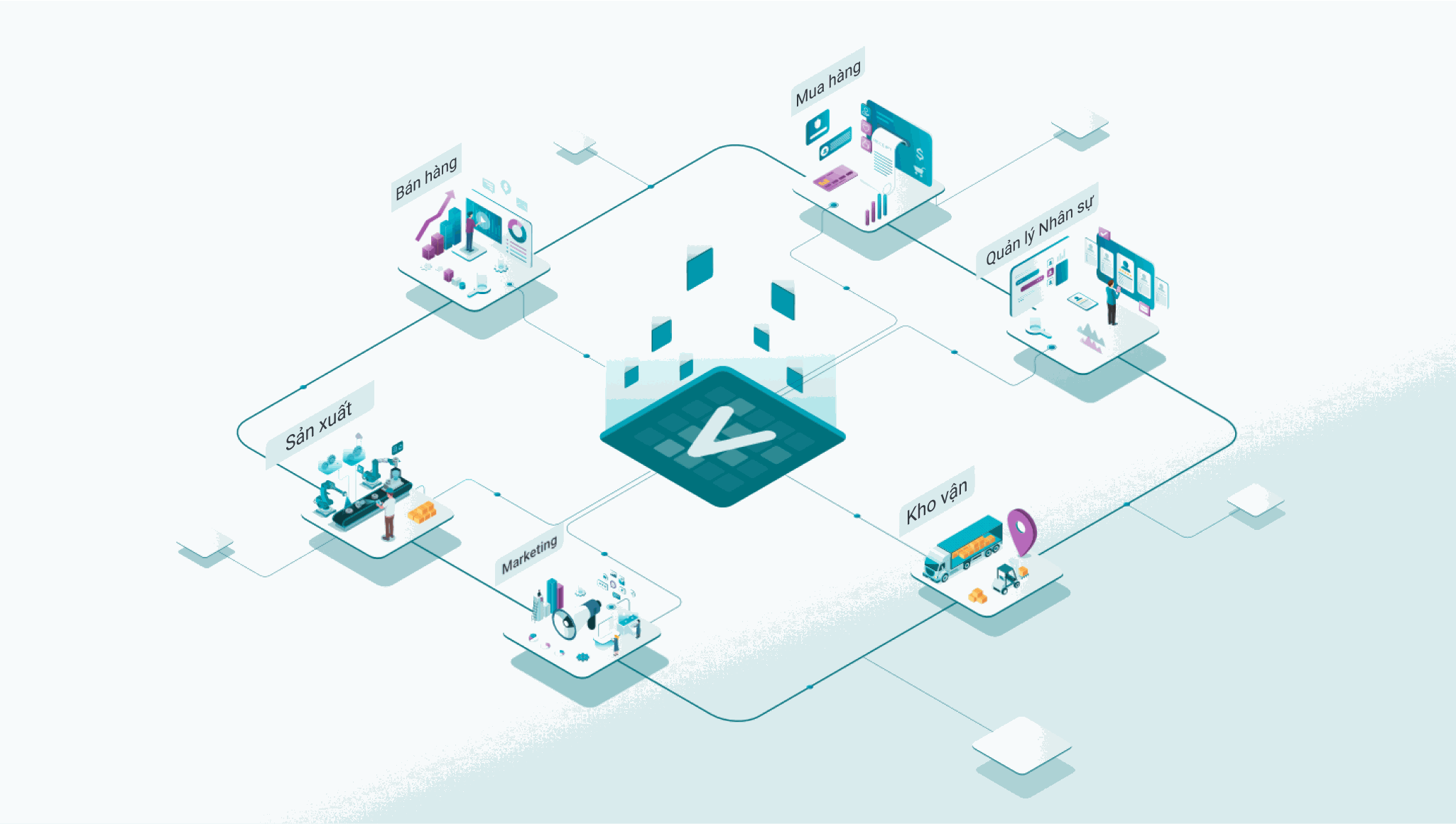 Doanh nghiệp cần tập trung toàn bộ dữ liệu về một trung tâm duy nhất Viindoo-Data-Center
